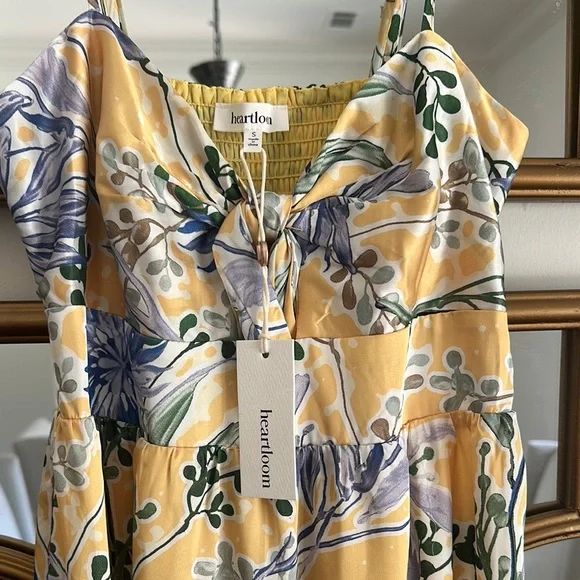 Heartloom Gold Tiered Midi Skirt Resort Wear - Picture 6 of 6